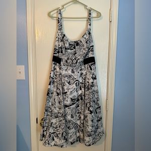 Her Universe Marvel comic print sleeveless dress